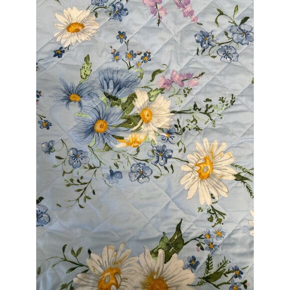 Floral Quilted Pillow Cover 26" X 26" By Lillian August Made By Franktex Inc. In - Picture 3 of 5